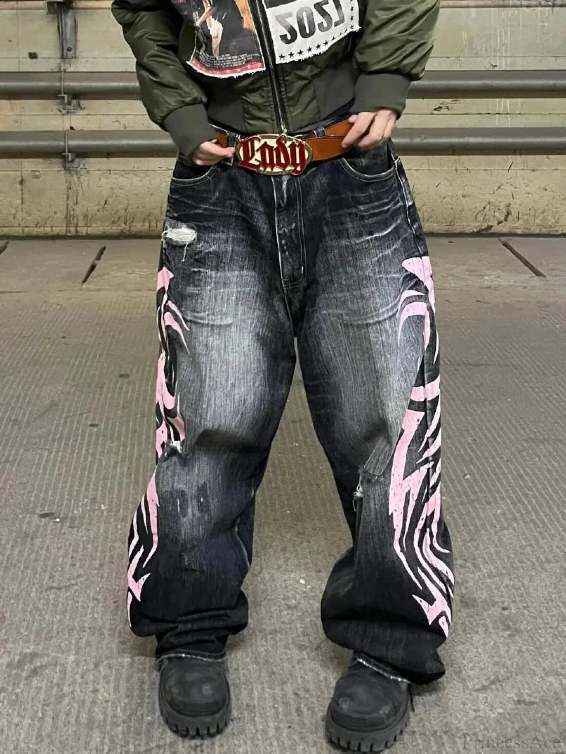 Clean Blade Print Gothic Trouser