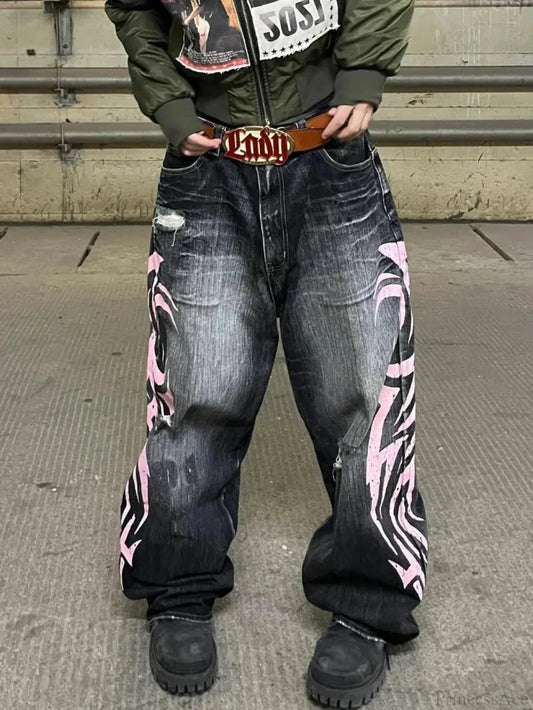 Clean Blade Print Gothic Trouser