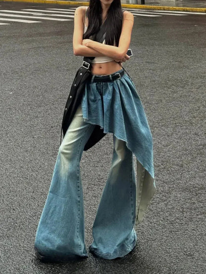 Cleaned Medieval Merging Flared Pant