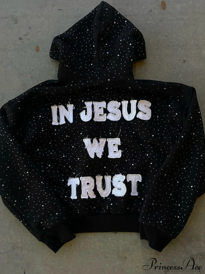 Comfortable Graphic Zip Up Hoodie
