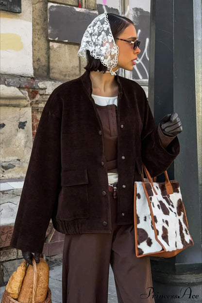 Corduroy Retro Jacket Coat