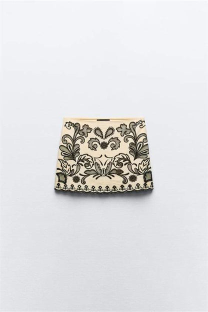 Cornelia Embroidered Floral Skirt Set