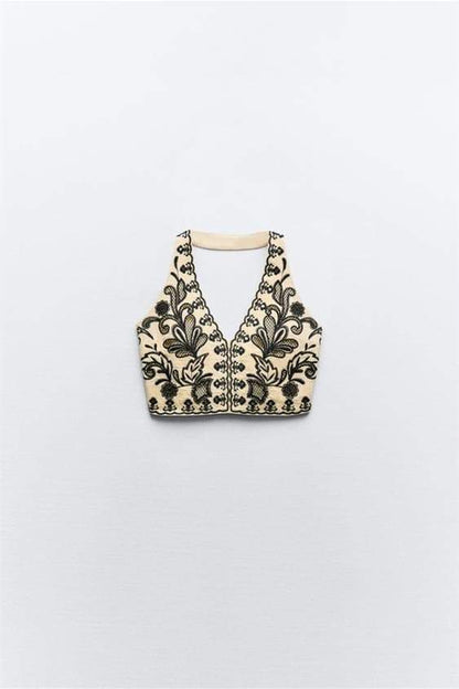 Cornelia Embroidered Floral Skirt Set