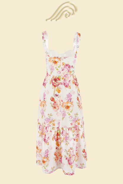 Cottie Printed Flare Midi Dress
