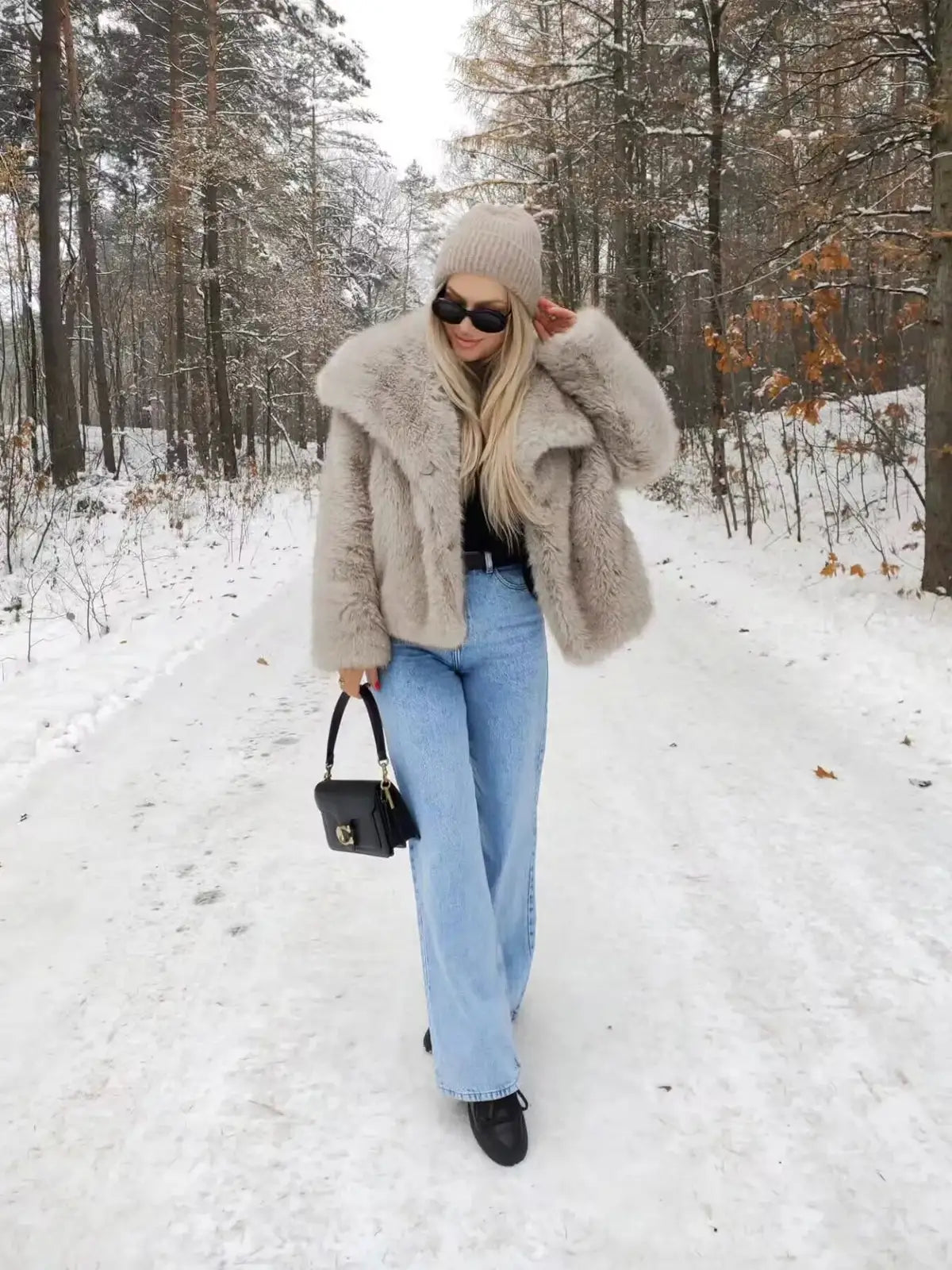 Cozy Oversized Faux Fur Coat