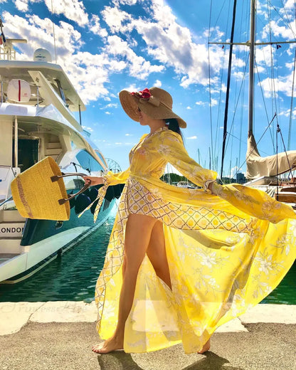 Crochet Kaftan Tunic Beach Cover Up