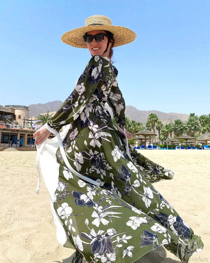 Crochet Kaftan Tunic Beach Cover Up