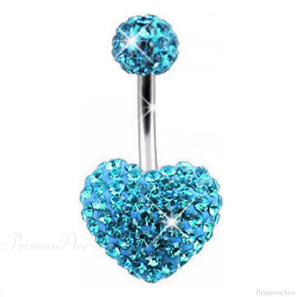 Crystal Dangle Gothic Belly Ring