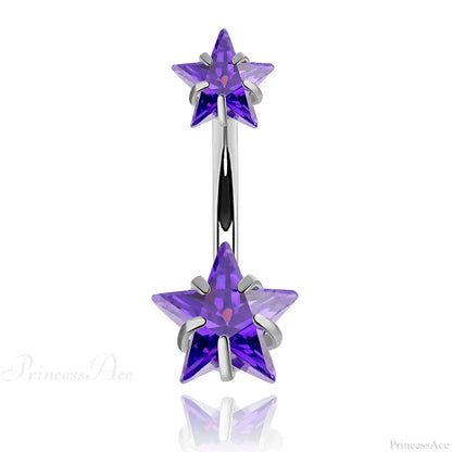 Crystal Dangle Gothic Belly Ring