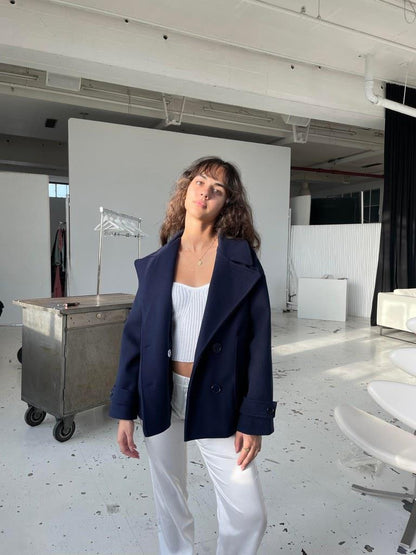 Ginalli Coat - Navy Original