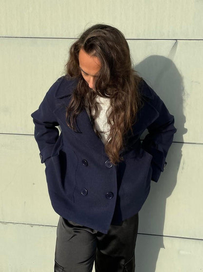 Ginalli Coat - Navy Original
