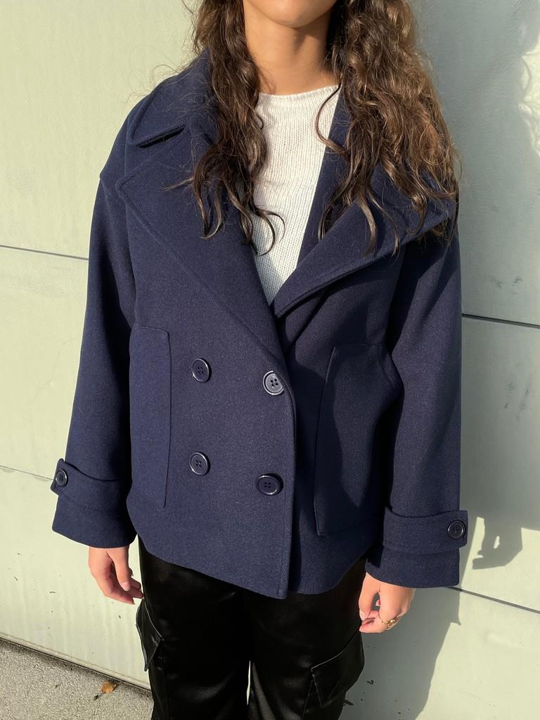 Ginalli Coat - Navy Original
