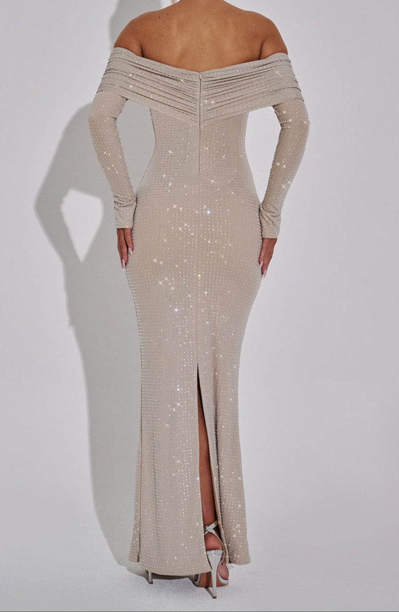 Elena Maxi Dress - Nude