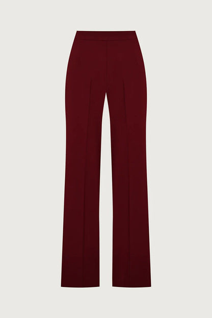 Vita Mesh Patchwork High Neck Wide Sleeve Bodysuit and High Rise Pocket Slit Pants Set