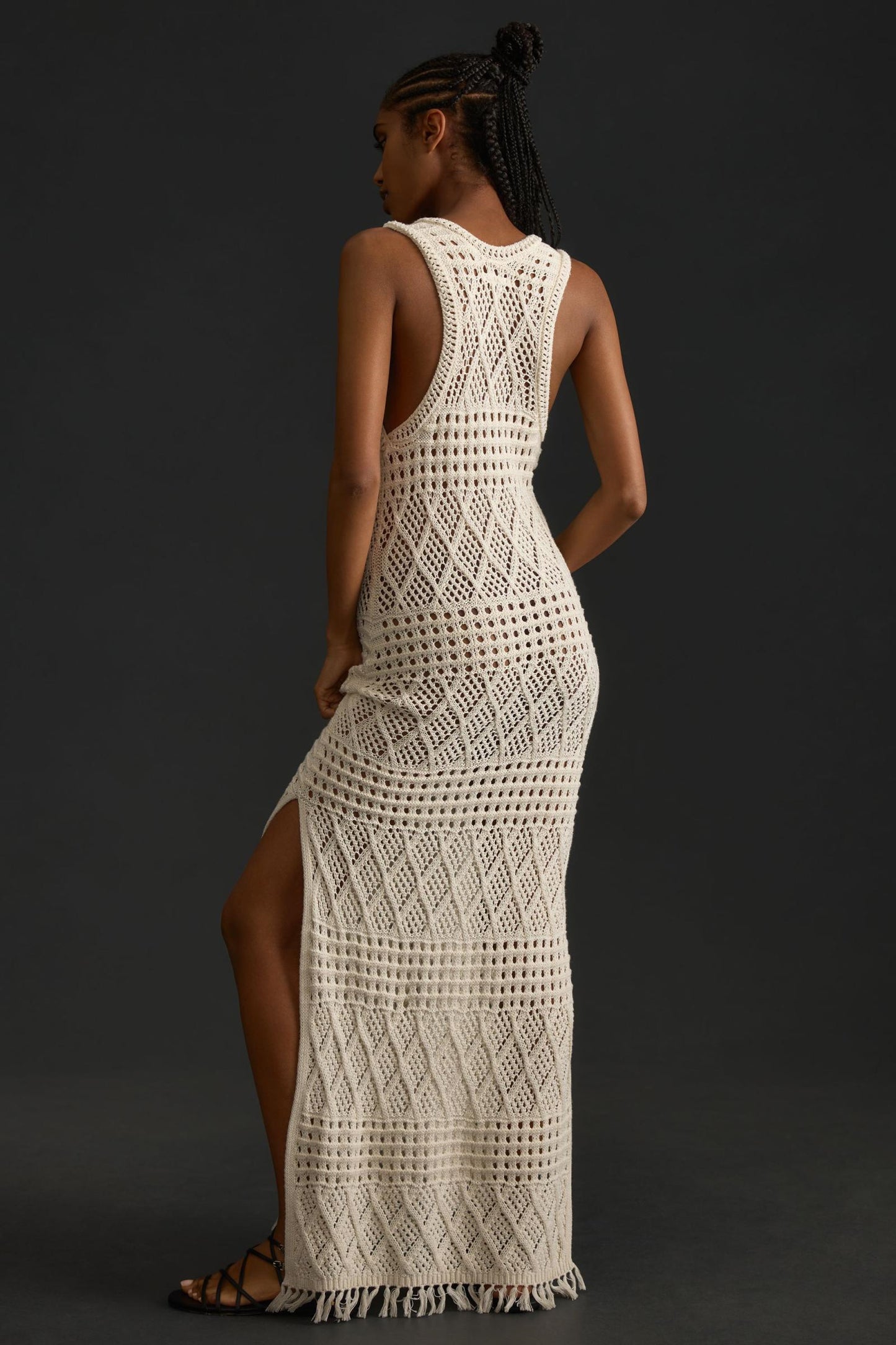 Cora Sleeveless Hollow Out Knit Maxi Dress