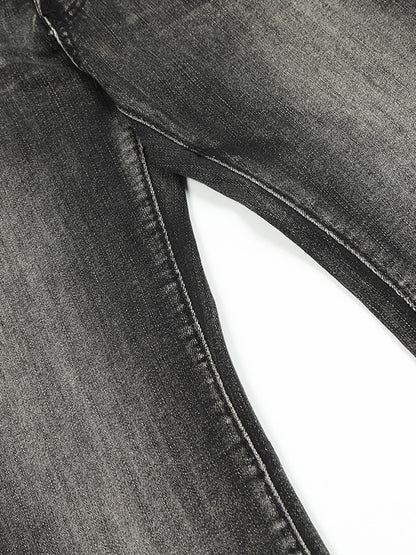 Washed Polished Flare Jeans