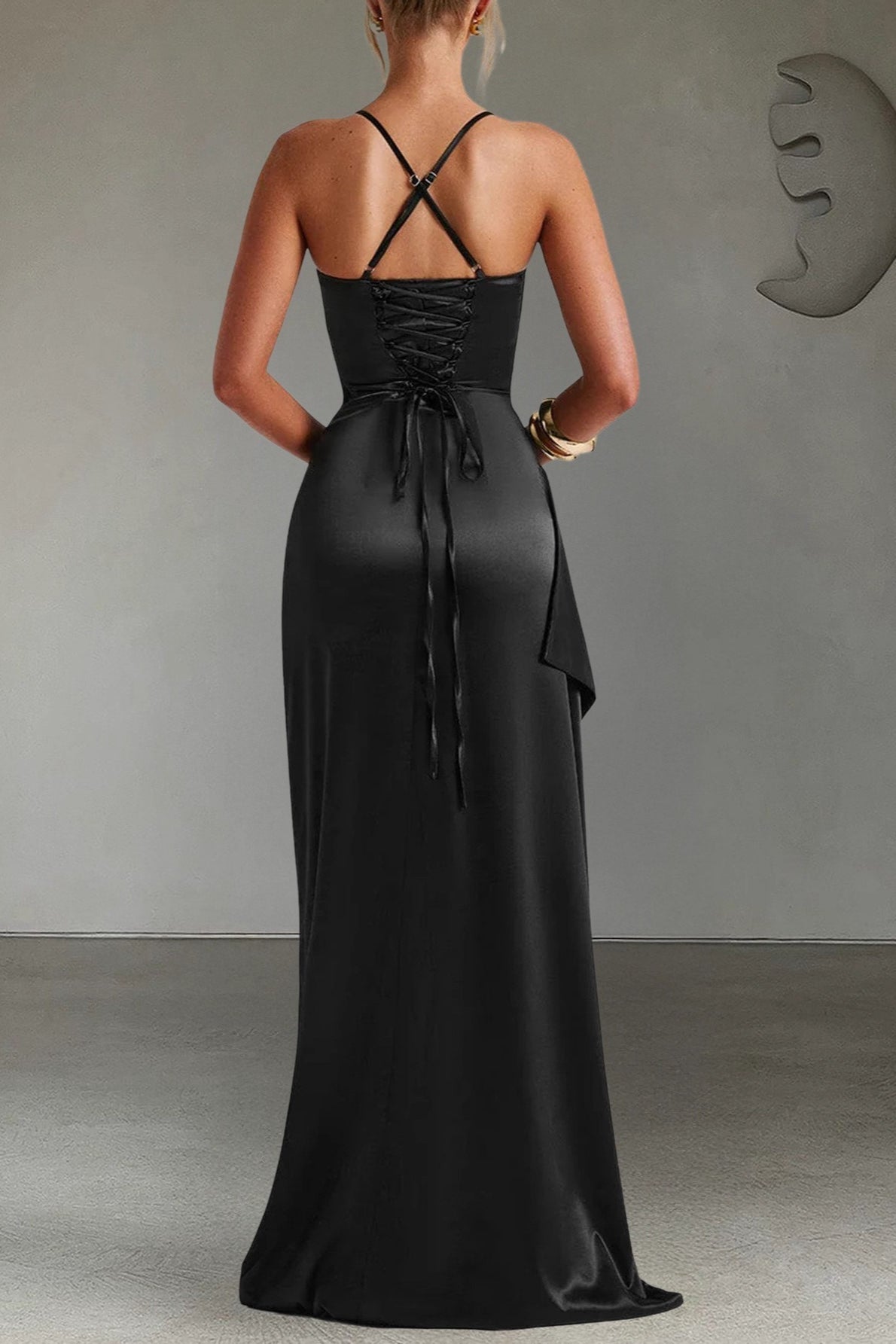 Glamorous Satin Silk Dress