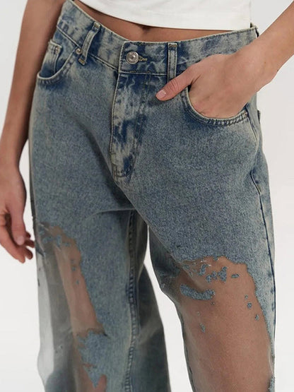 American-Style Retro Vixen Boyfriend Jeans