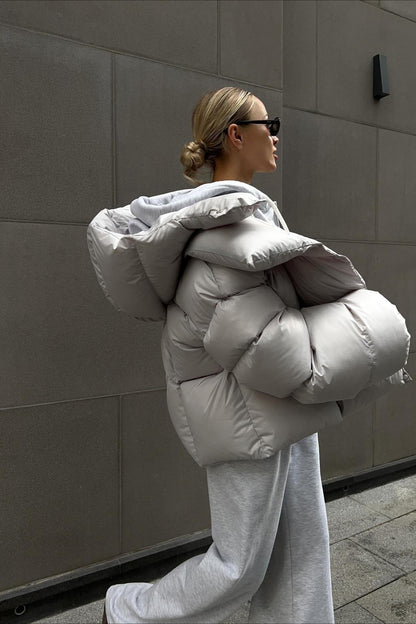 Short Hooded Puffer Jacket