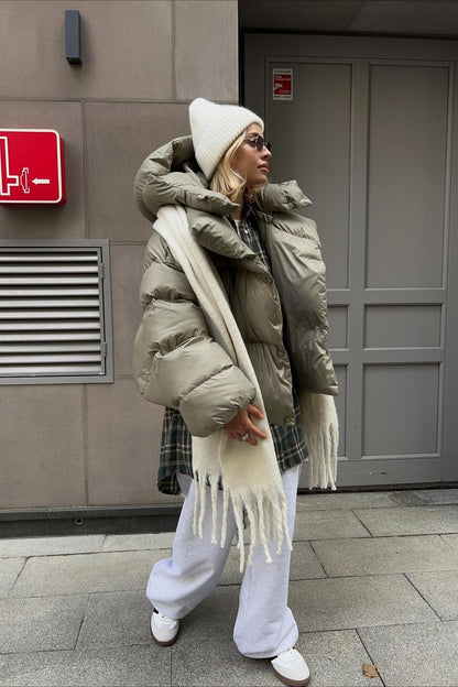 Short Hooded Puffer Jacket