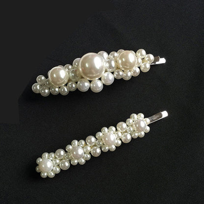 Vintage Handmade Pearl Beaded Clip