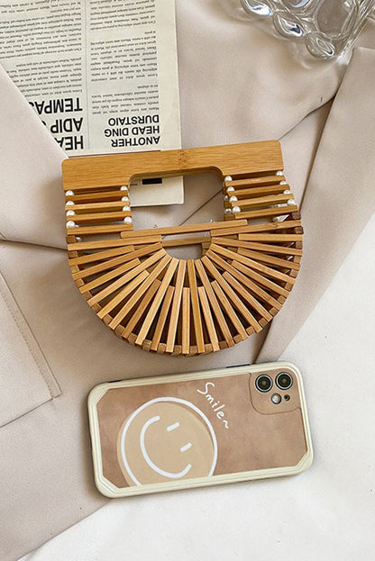 Fashionable Bamboo Pearl Handbag