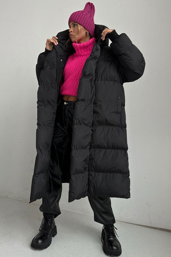 Casual Longline Insulated Puffer Jacket