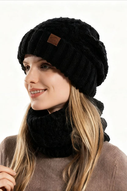 2-Piece Knit Hat And Scarf Set