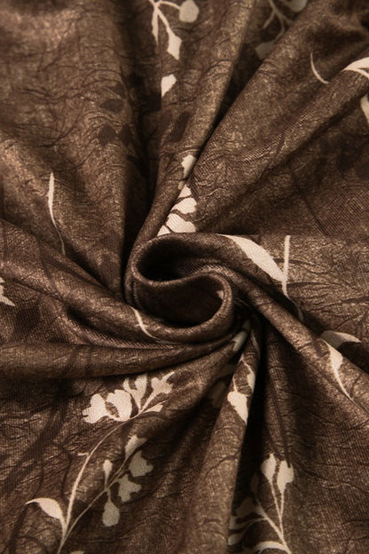 Vintage Knit Printed Pencil Skirt