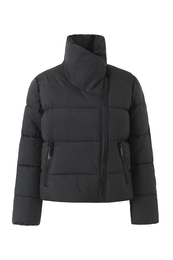 Stand Collar Zipper Windproof Cotton Coat