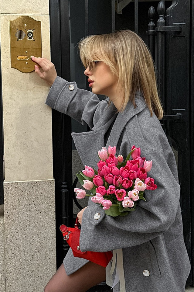 Casual Wool Blend Blazer Coat