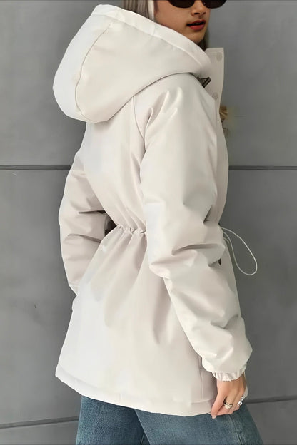 Drawstring Waist Leisure Outdoor Sports Mountaineering Jacket