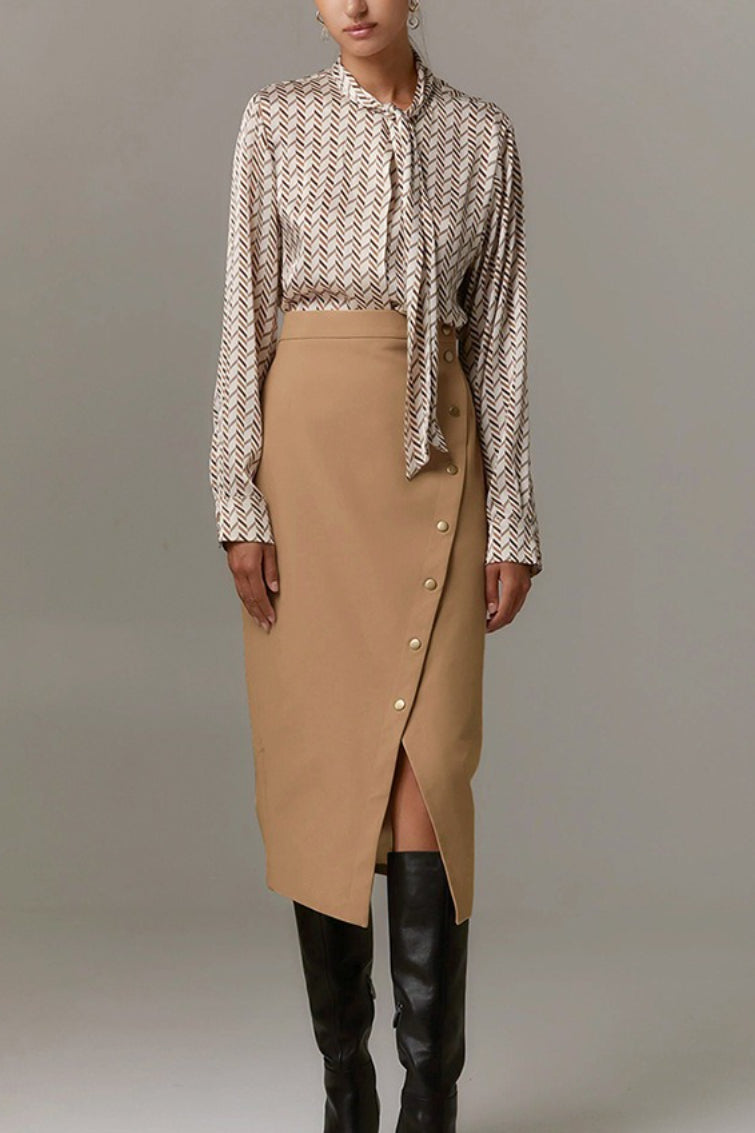 Elegant Design Midi Skirt