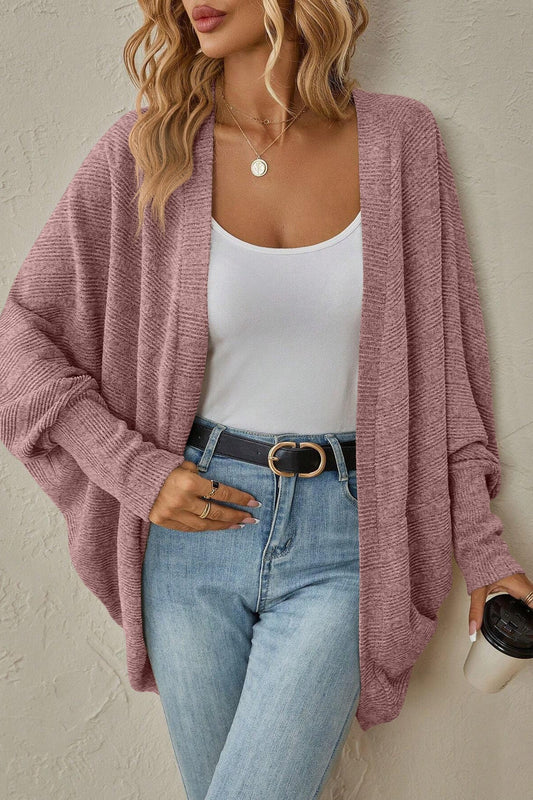 Solid Color Mid Length Cardigan