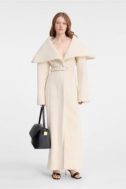 High-End Wool Long Overcoat