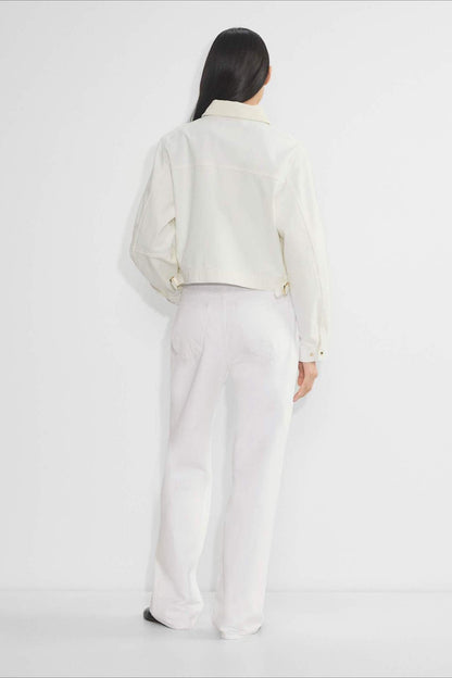 Cropped Utility Workwear Jacket