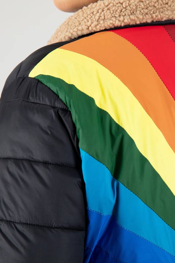 Chasing Rainbows Retro Stripe Insulated Jacket