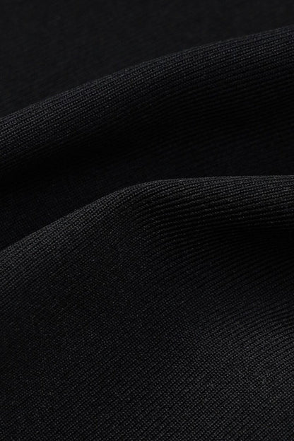 Solid Color Mesh Fitted Sexy Bodycon Maxi Dress