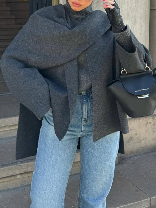 Lazy Shawl Cape Scarf Coat