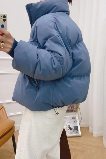 Fashionable and Versatile Slim Loose Short Cotton Jacket