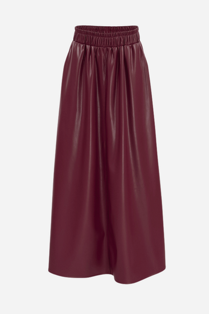 Felice Pu Midi Skirt