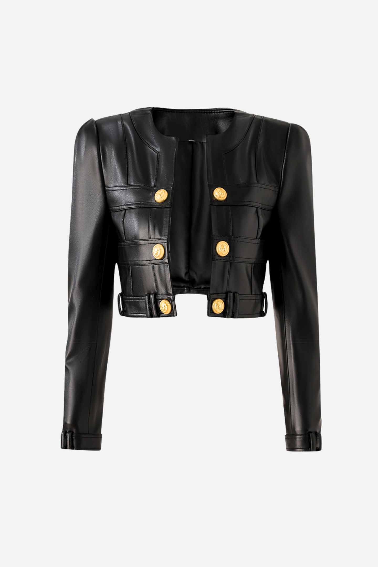 Nelly Pu Jacket & Mini Skirt Set