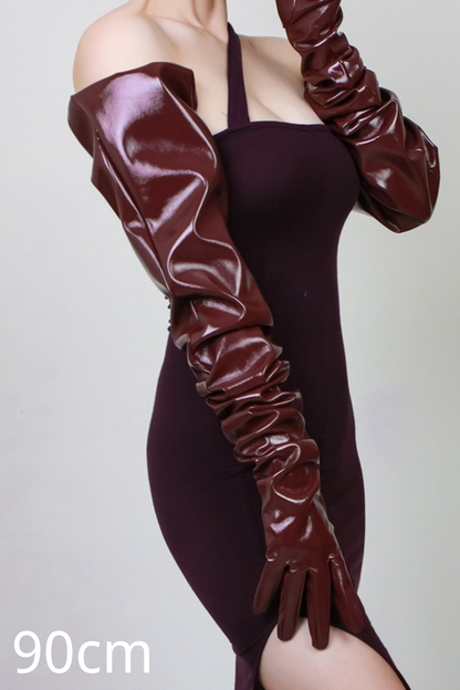 Alison PU Leather Gloves