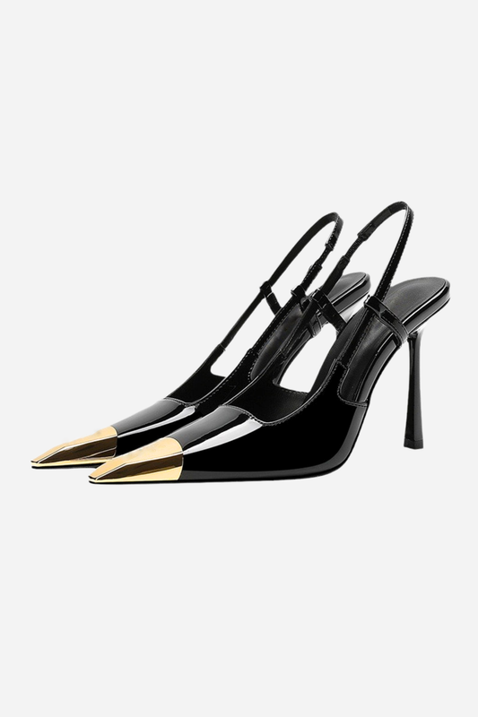 Salome Buckle Slingblack Pumps