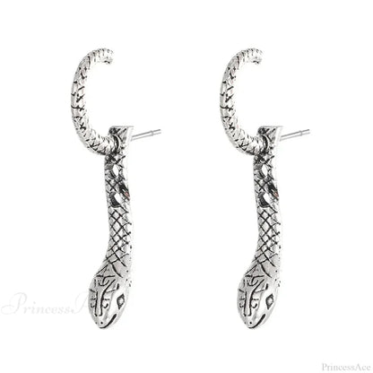 Dark Animal Serpent Clasp Character Earring