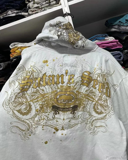 Dark Antique Large Design Hoodie