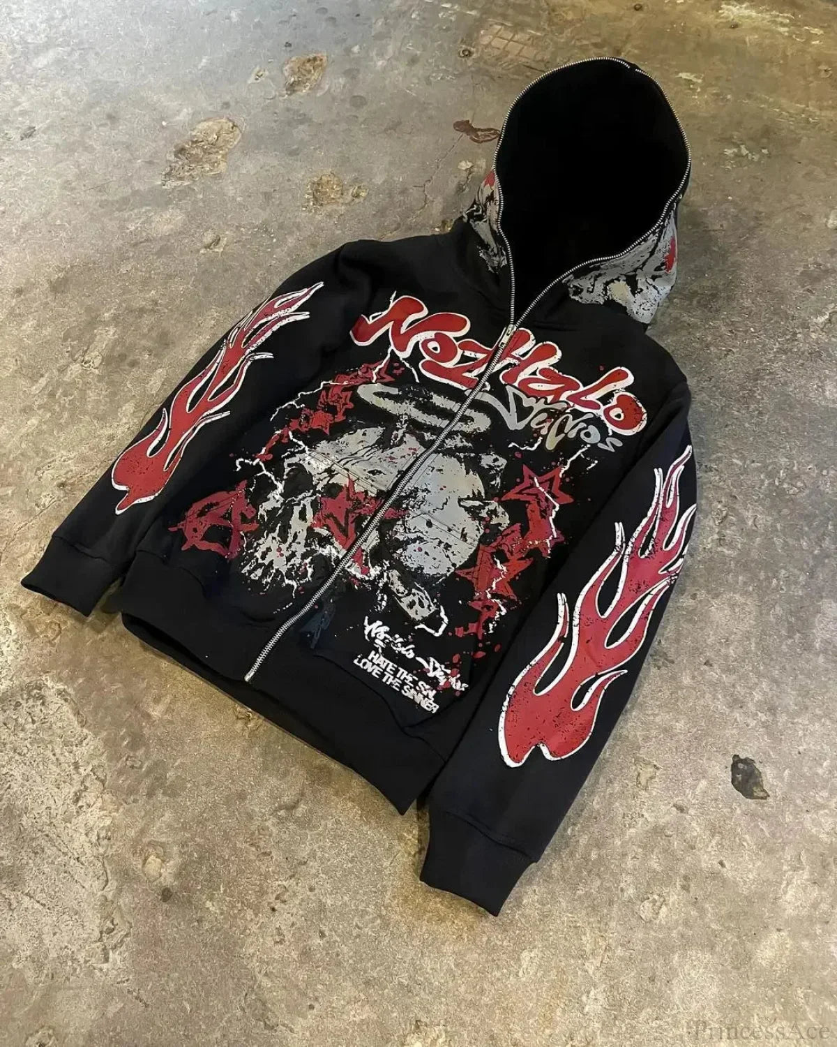Dark Blaze Sleeve Zip Hoodie