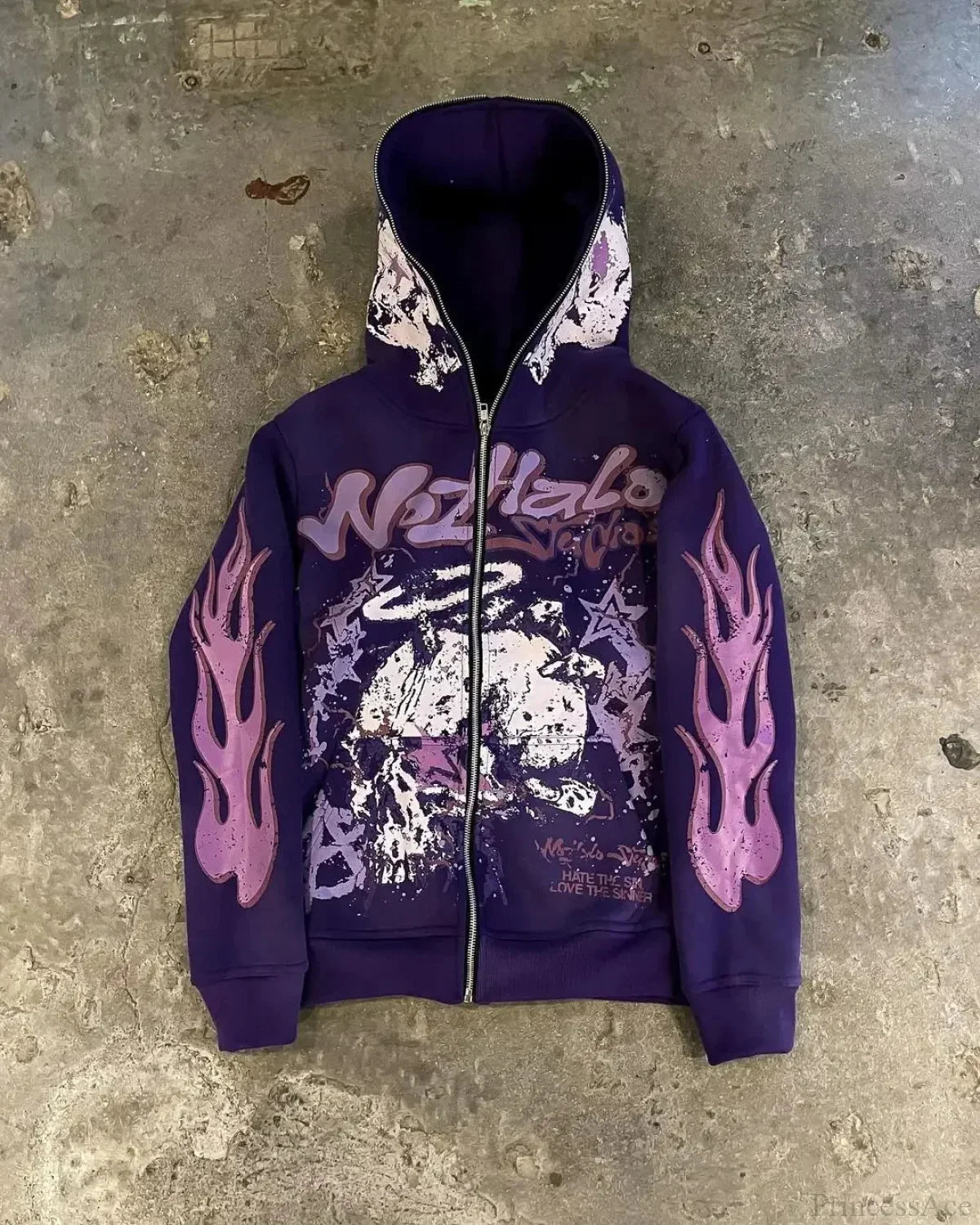Dark Blaze Sleeve Zip Hoodie