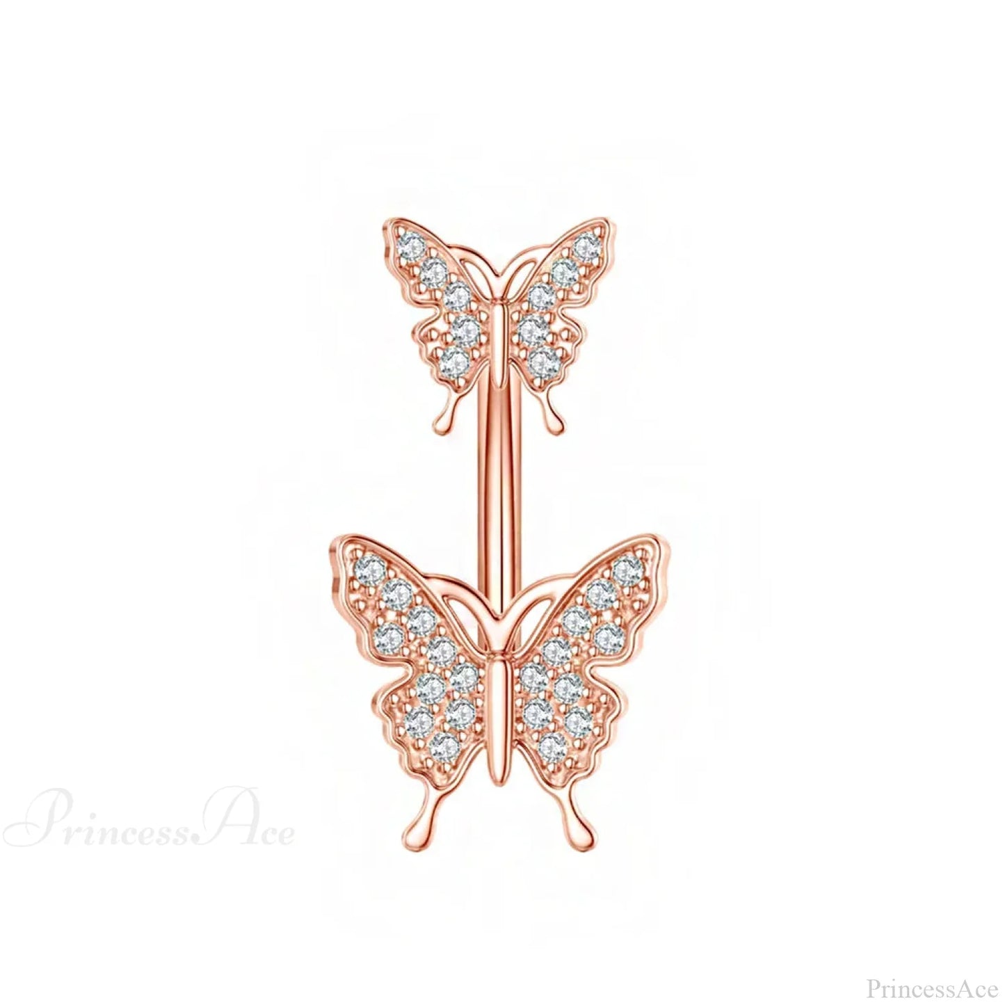 Dark Butterfly Pendant Belly Ring