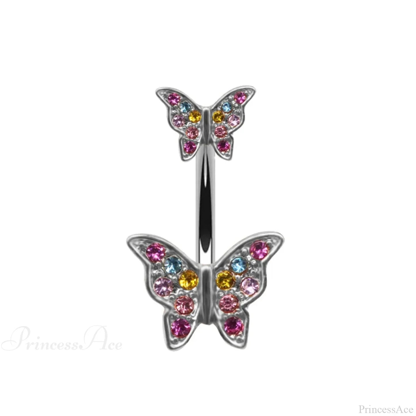 Dark Butterfly Pendant Belly Ring
